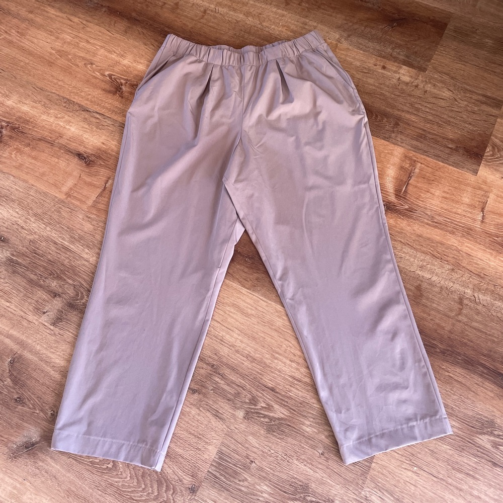 Varley Womens Alana Slim Tapered Cuff Pants Size Large Athleisure Pull On